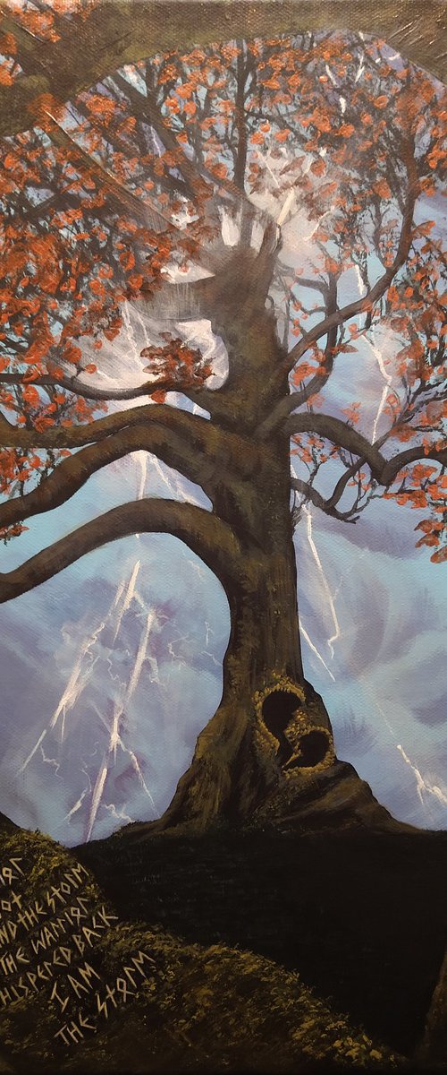 Fate whispers.Original acrylic painting by Zoe Adams by Zoe Adams