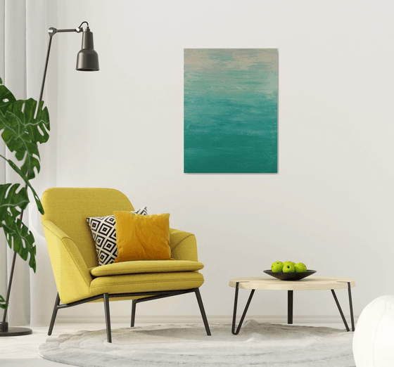 Teal Green - Abstract Seascape