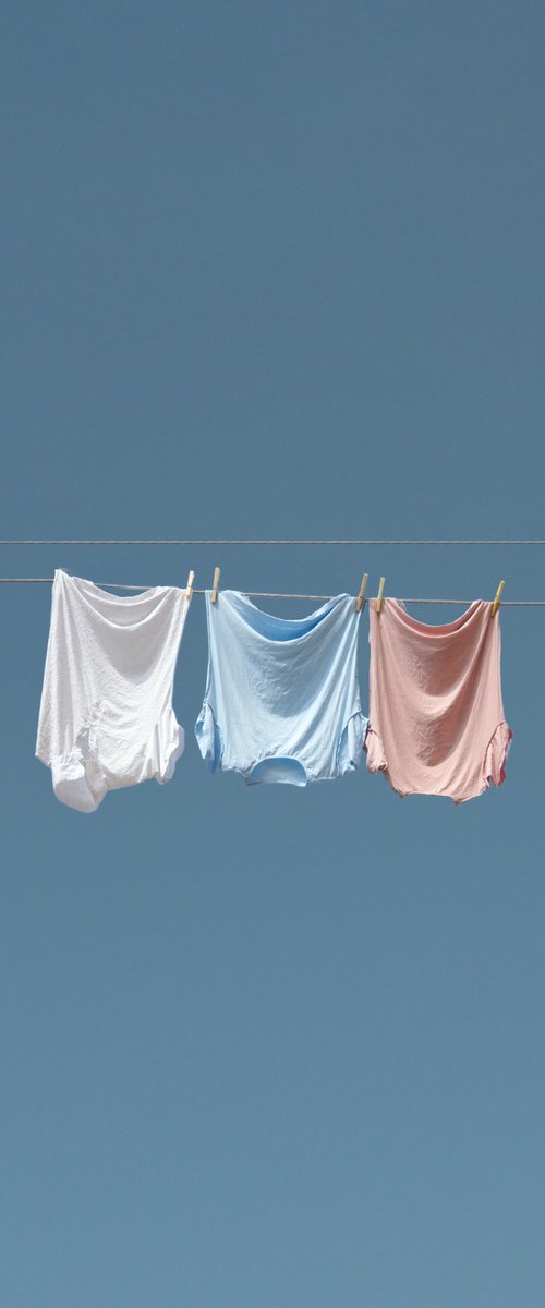 Laundry on a line by Marcus Cederberg