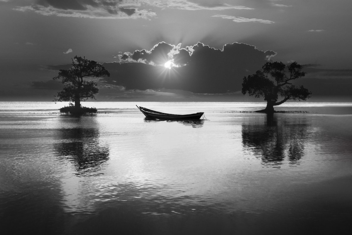 SOLITUDE...Ready to hang, limited edition photograph made in Indonesia by Harv Greenberg
