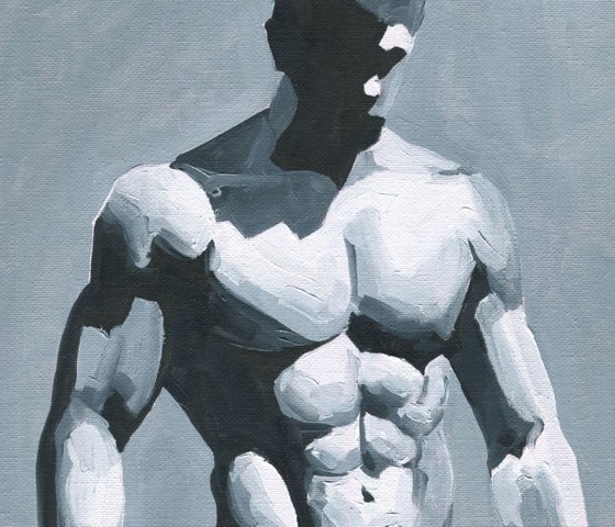 Between Light and Shadow 4 - Male nude