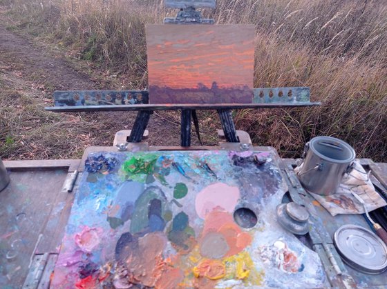 Sunset. October. Chamzinka
