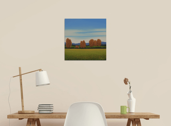 Red Trees - Fall Landscape