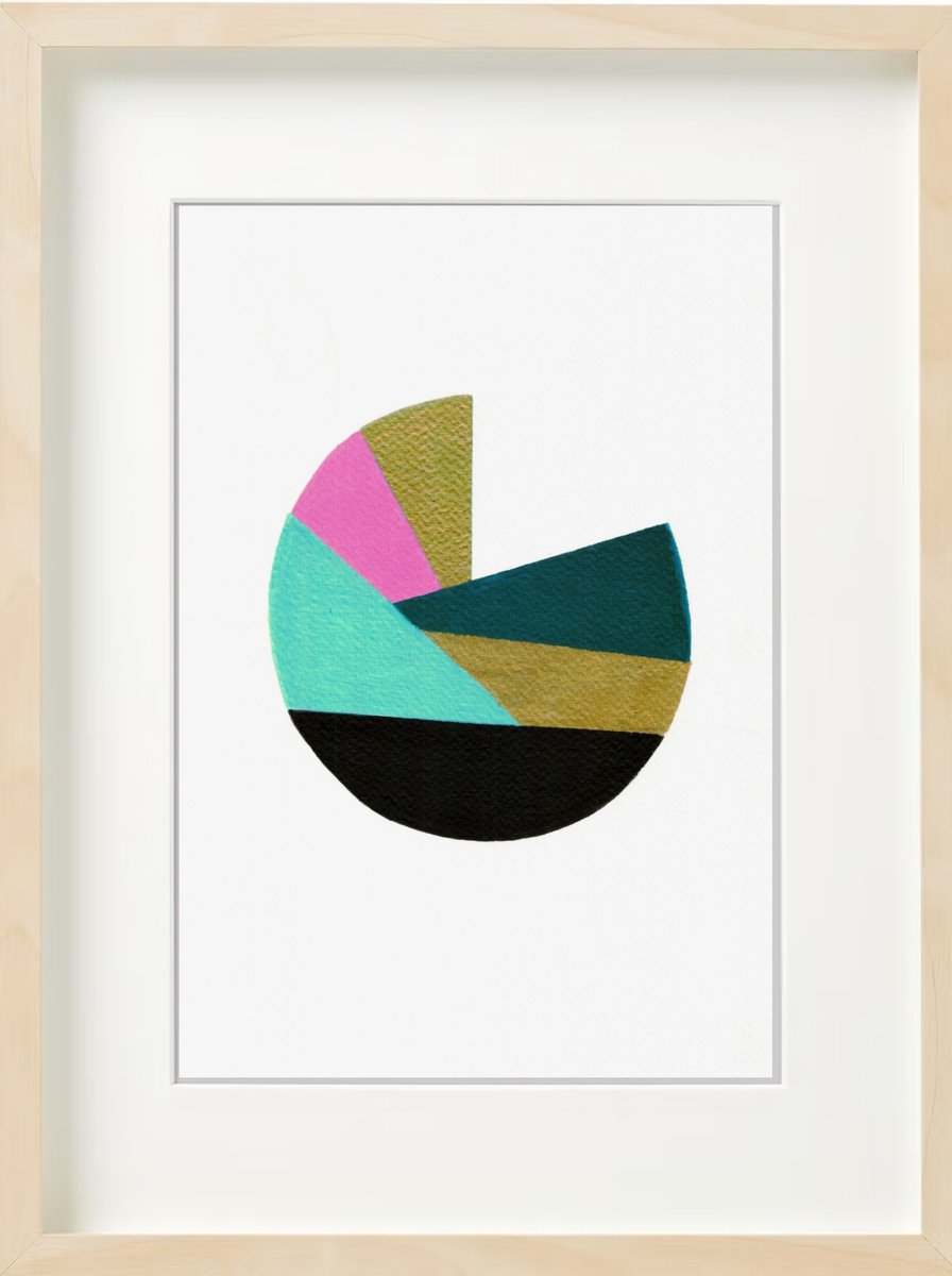 Abstract Acrylic Painting By Carla Sa Fernandes, 13 X 17, Ss107.S1, Original Artwork