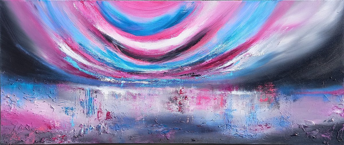 Magenta Sky over the Lake by Susan Wooler