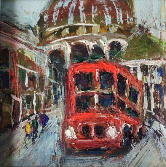 LONDON BUS .....    FRAMED