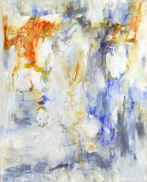 Mystical Moments 7 - Textural Abstract Painting  by Kathy Morton Stanion by Kathy Morton Stanion