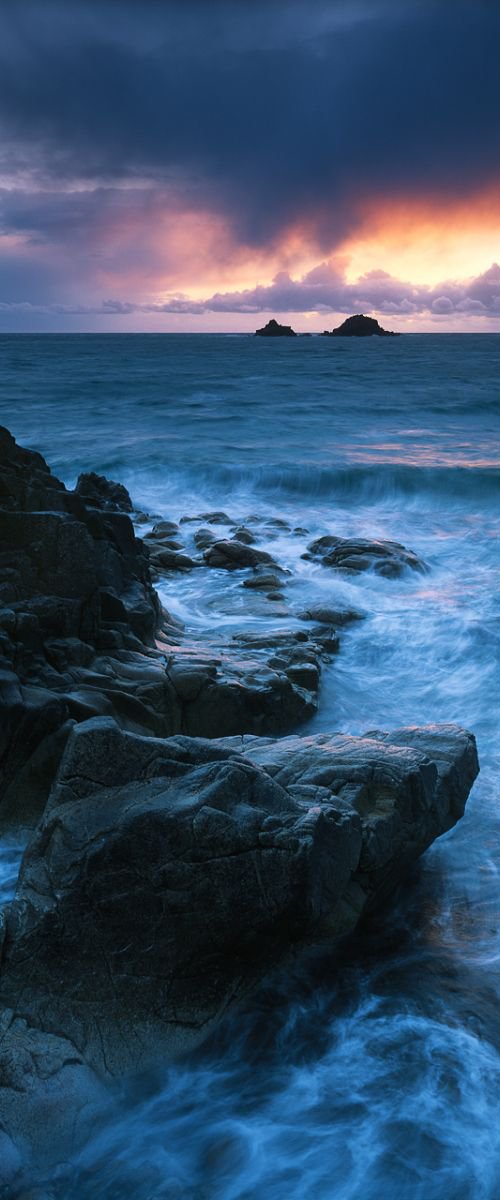 Angry sky - Porth Nanven by Baxter Bradford