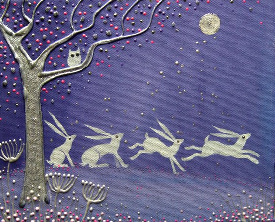 Dancing Moon Hares