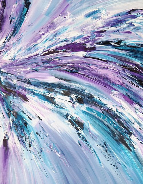 Purple Turquoise Blue L 1 by Peter Nottrott