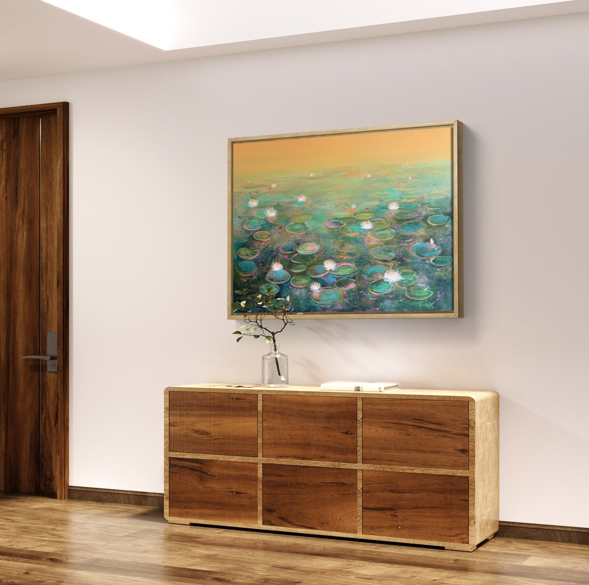  Desert Oasis - A Quiet Abundance By Amita Dand, 48 X 36, Artwork For Sale On Artfinder