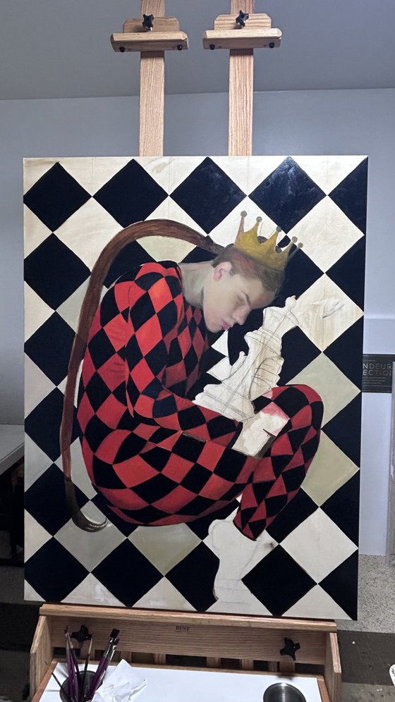 The Checkmate Original Oil Painting