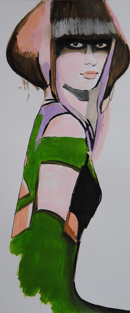 Girl in green by Alexandra Djokic