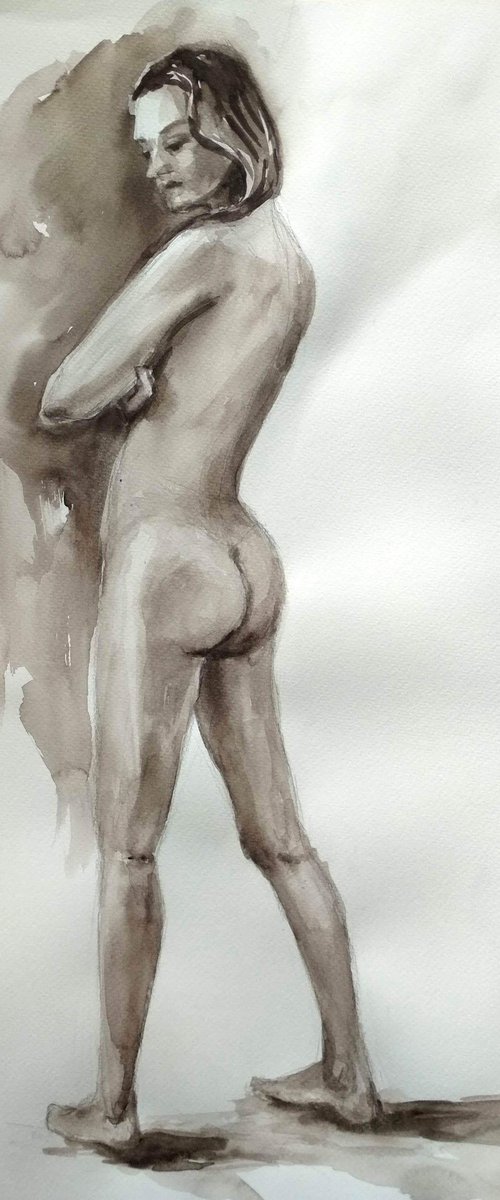 One. Nude woman by Ann Krasikova