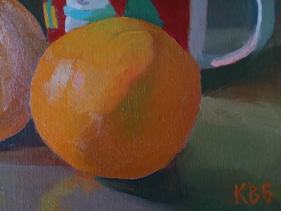 Christmas Mug with Oranges