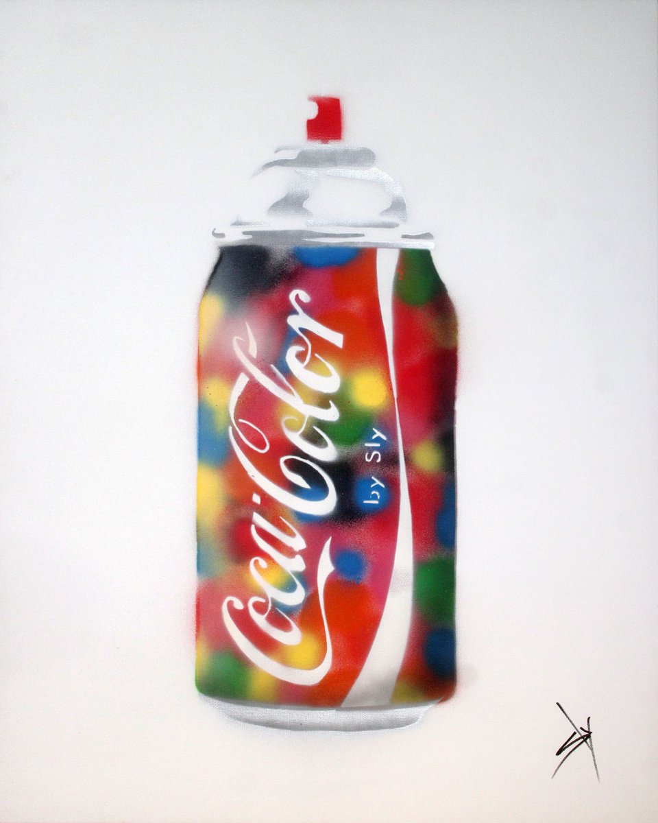 Urban And Pop Painting , Cocacolors (Bc) By Juan Sly, 23 X 30, Artwork For Sale On Artfinder