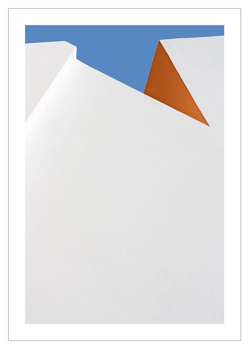 Geometric Cityscapes Photograph By Beata Podwysocka, 12 X 18, Greek Reminiscences 2, Original Artwork