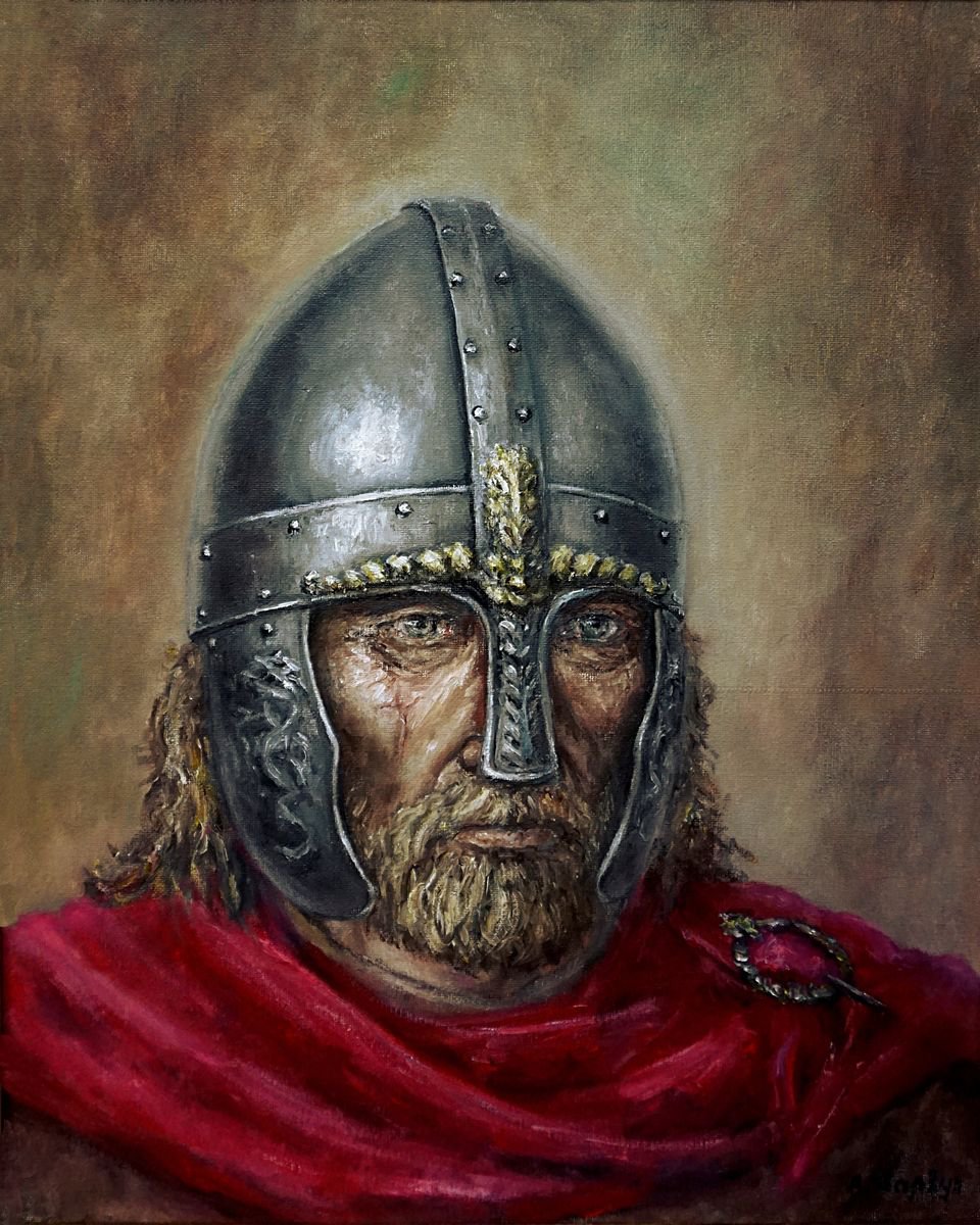 Harald Hardrada Oil painting by Arturas Slapsys | Artfinder