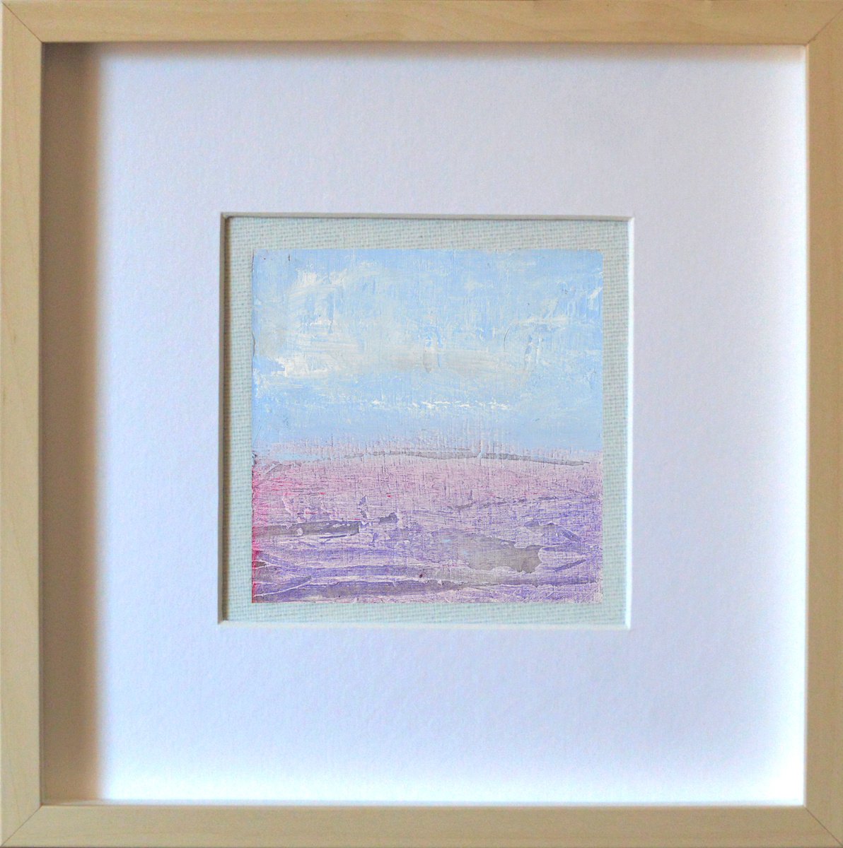 Organic Landscape Oil Painting By Cristian Valentich, 9 X 9, Variations 6, Original Artwork