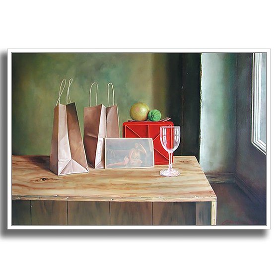Hand and Apple
