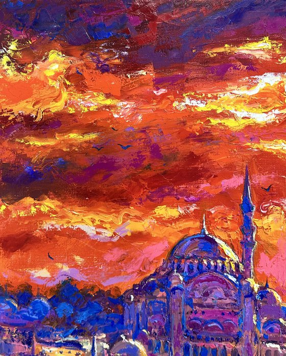 "The Suleymaniye Mosque. Istanbul" Turkey.