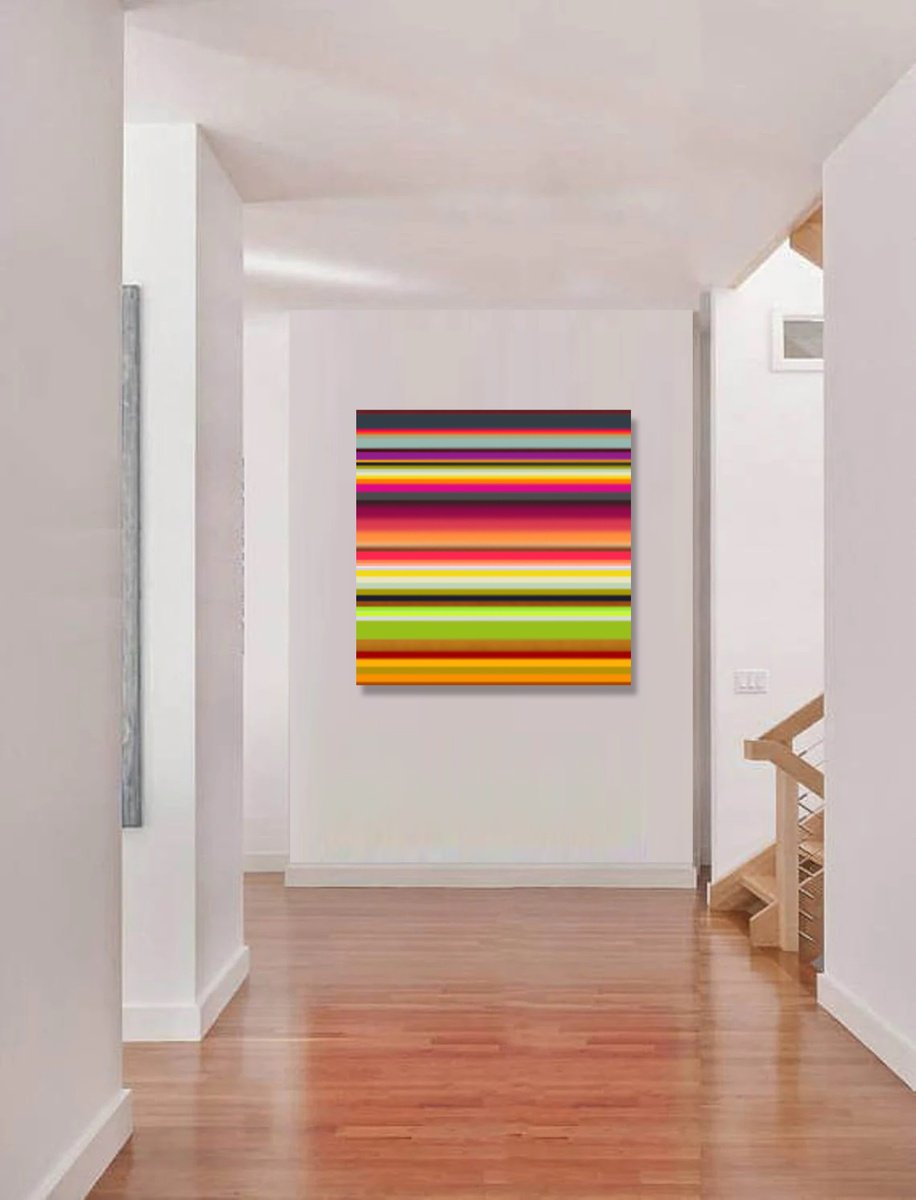 Abstract Giclee Print By Mir-Jan, 35 X 35", Abstract 97, Original Artwork