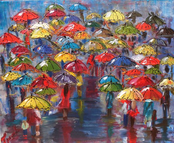 Colored Umbrellas