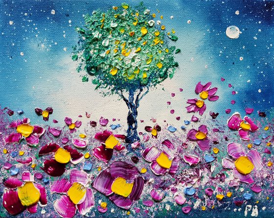 "Eternal Tree & Flowers in Love"