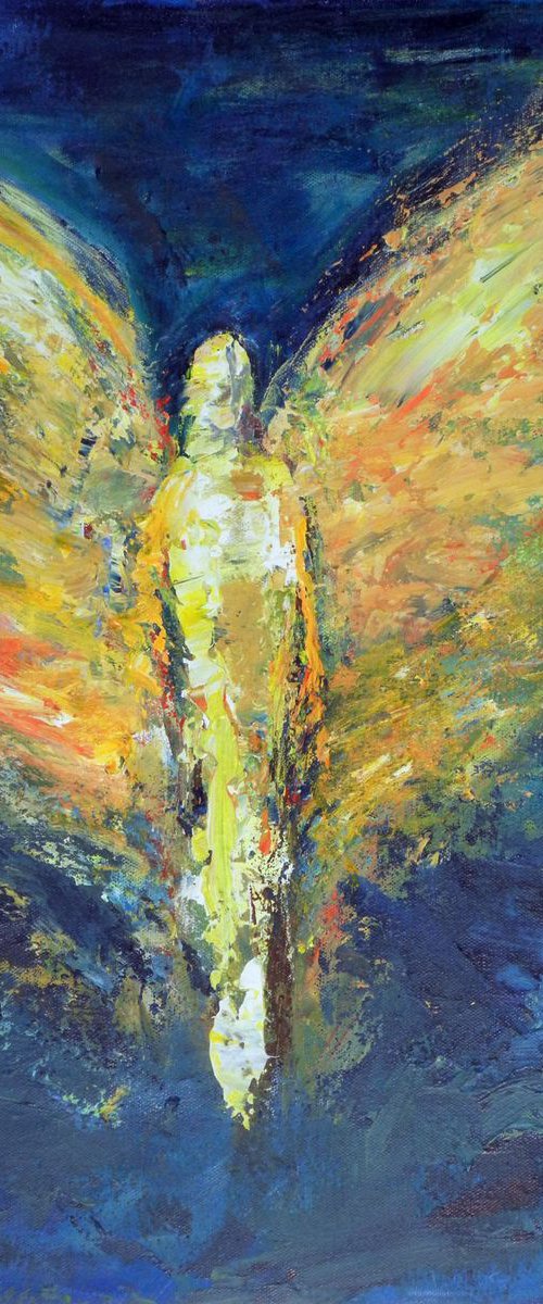 Angel Enduring Strength  - 16x20 by BenWill