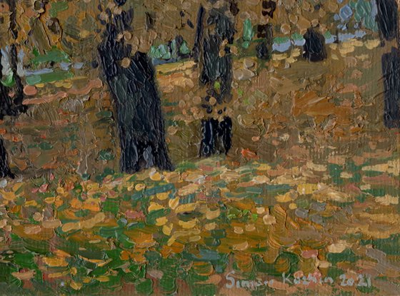 Tsaritsyno. Autumn leaves