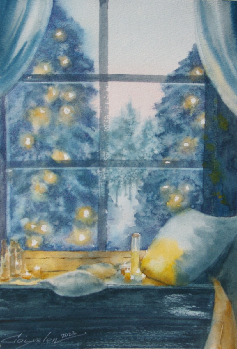 A cozy winter evening by Elena Gaivoronskaia