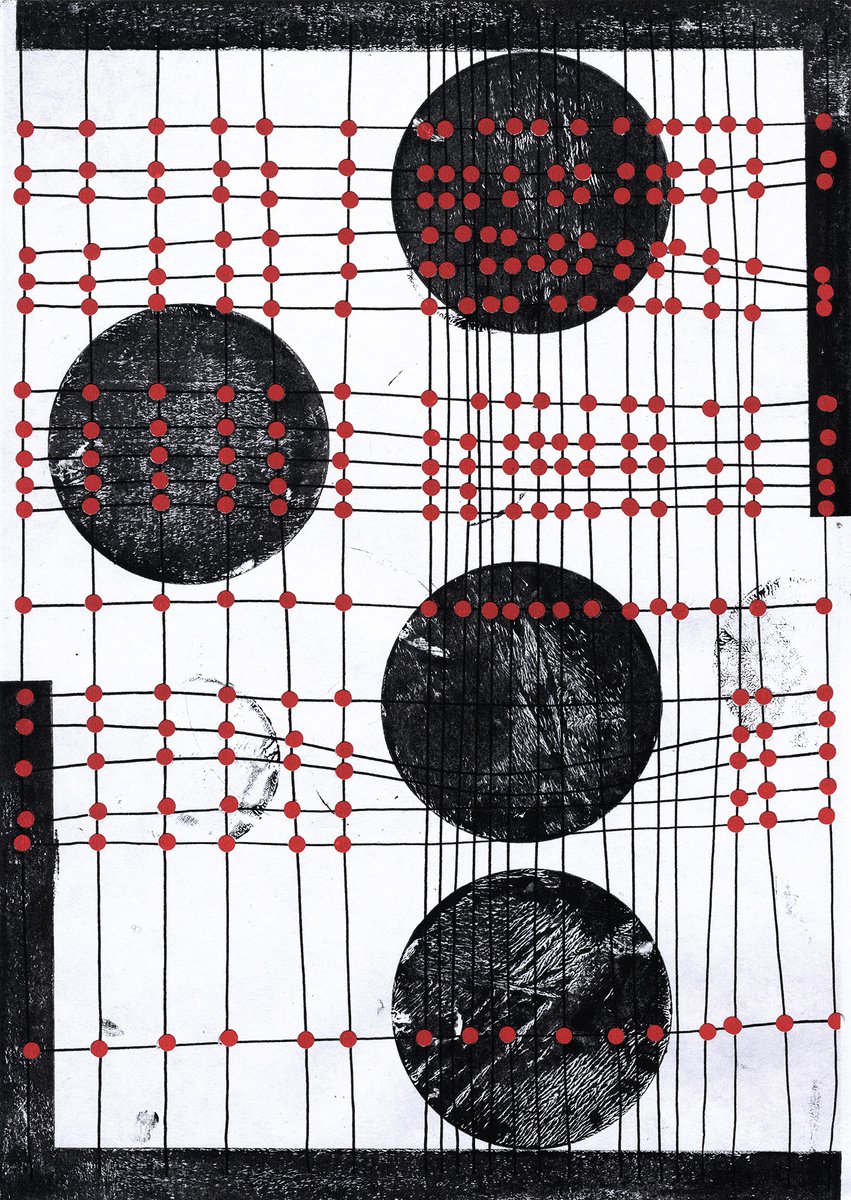 Abstract Collage By Petr Strnad, 11 X 14", Endless Events 3., Original Artwork