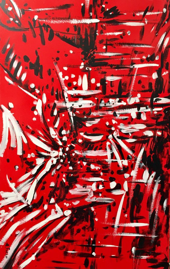 Abstract red