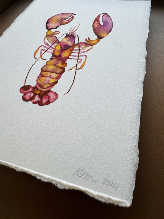 Original Watercolour Lobster