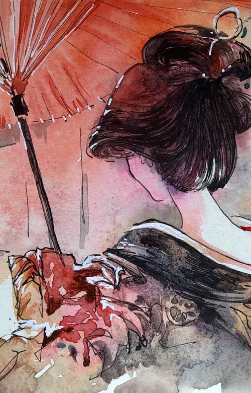 Sketches of Japan#13 by Larissa Rogacheva