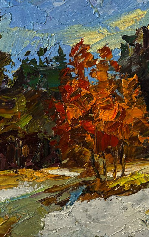 The First Snow Fell by Boris Serdyuk