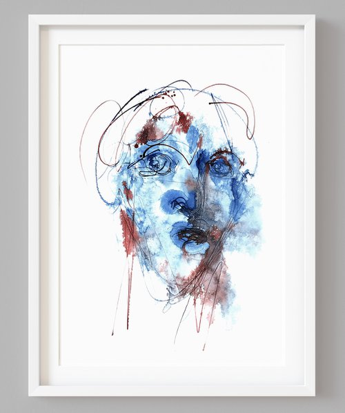 Abstract Portrait. by Makarova Abstract Art