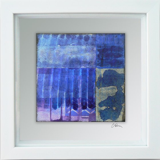 Framed ready to hang original abstract  - Cahier #8