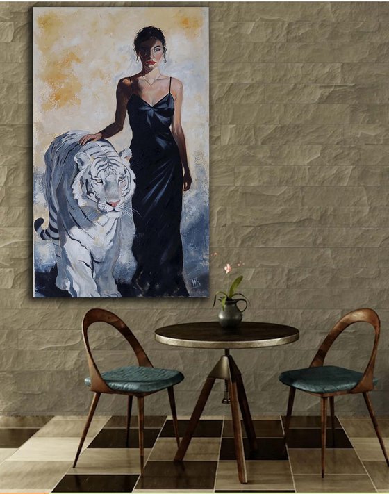 White Tiger, Black Dress