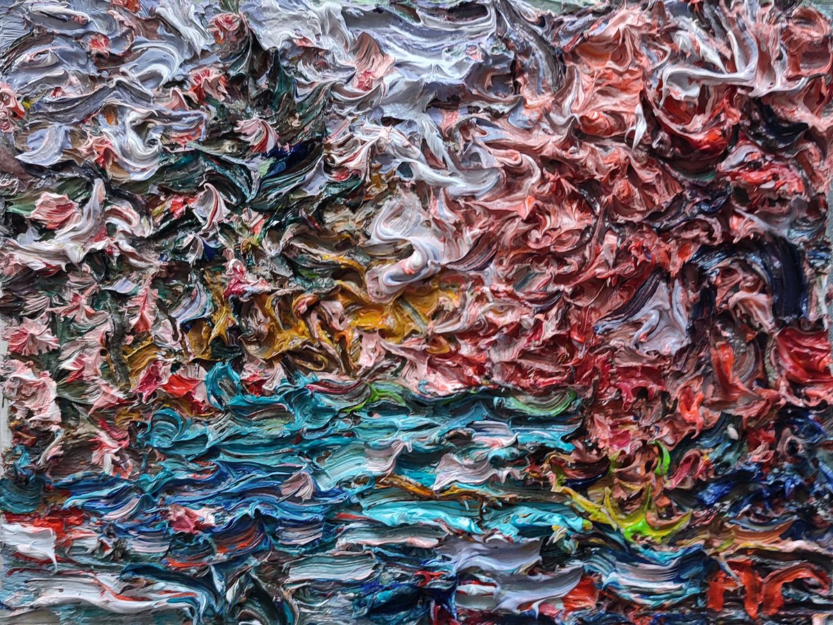 Impressionistic Landscape Oil Painting By Pavel Guliaev, 8 X 6", ?ond, Original Artwork