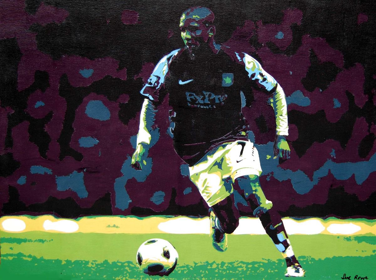 Ashley Young - Footballer by Sue Rowe