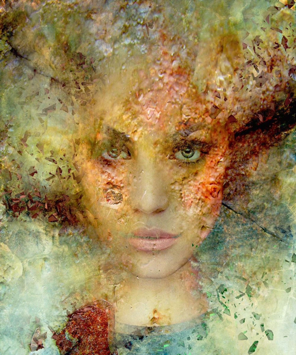 Illustrative Portrait Photograph By Srdjan Jevtic, 20 X 24", Phoenix ,60Cm X 50Cm, Original Artwork