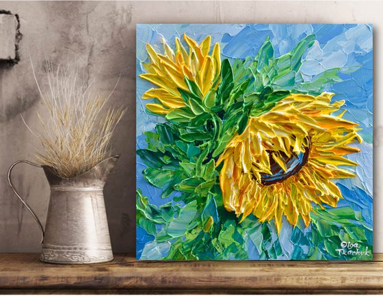 Sunflower - Impasto Yellow Flower