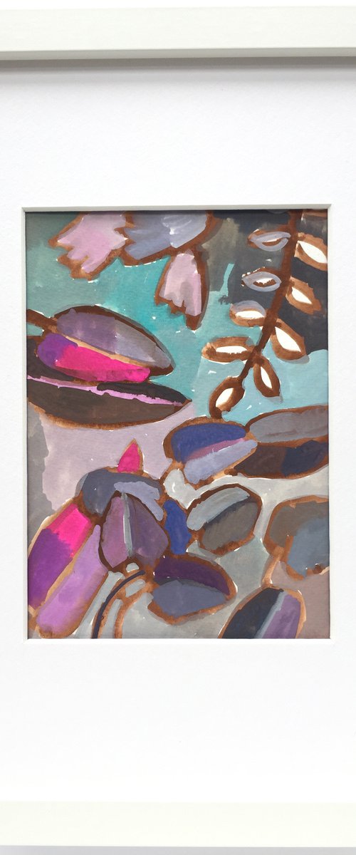 FLOWERS STILL LIFE 5. (framed) by LENKA STASTNA