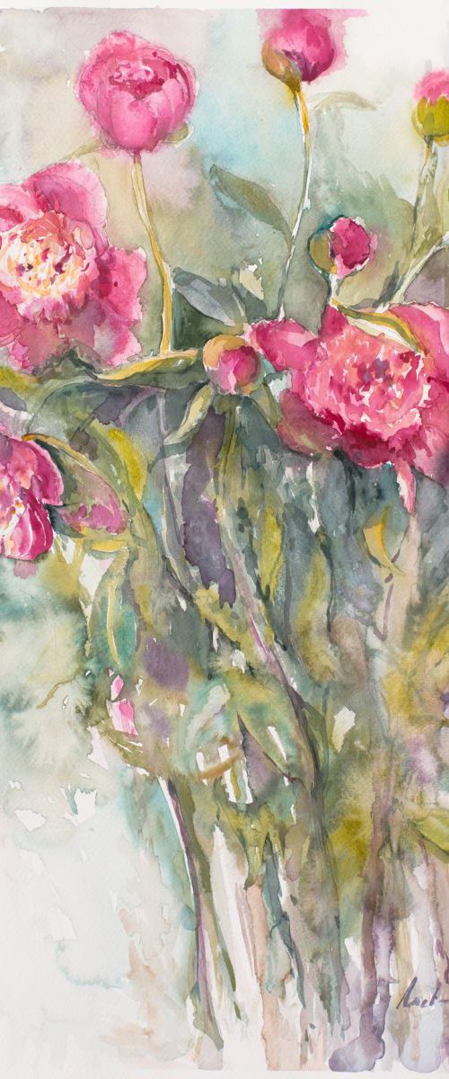 peonies by Aneta Kamraj - Rabiega