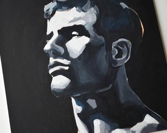 Moonlit Resolve -Male portrait