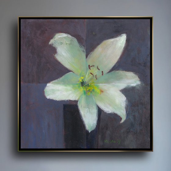 White Lily "Tiles" Portrait