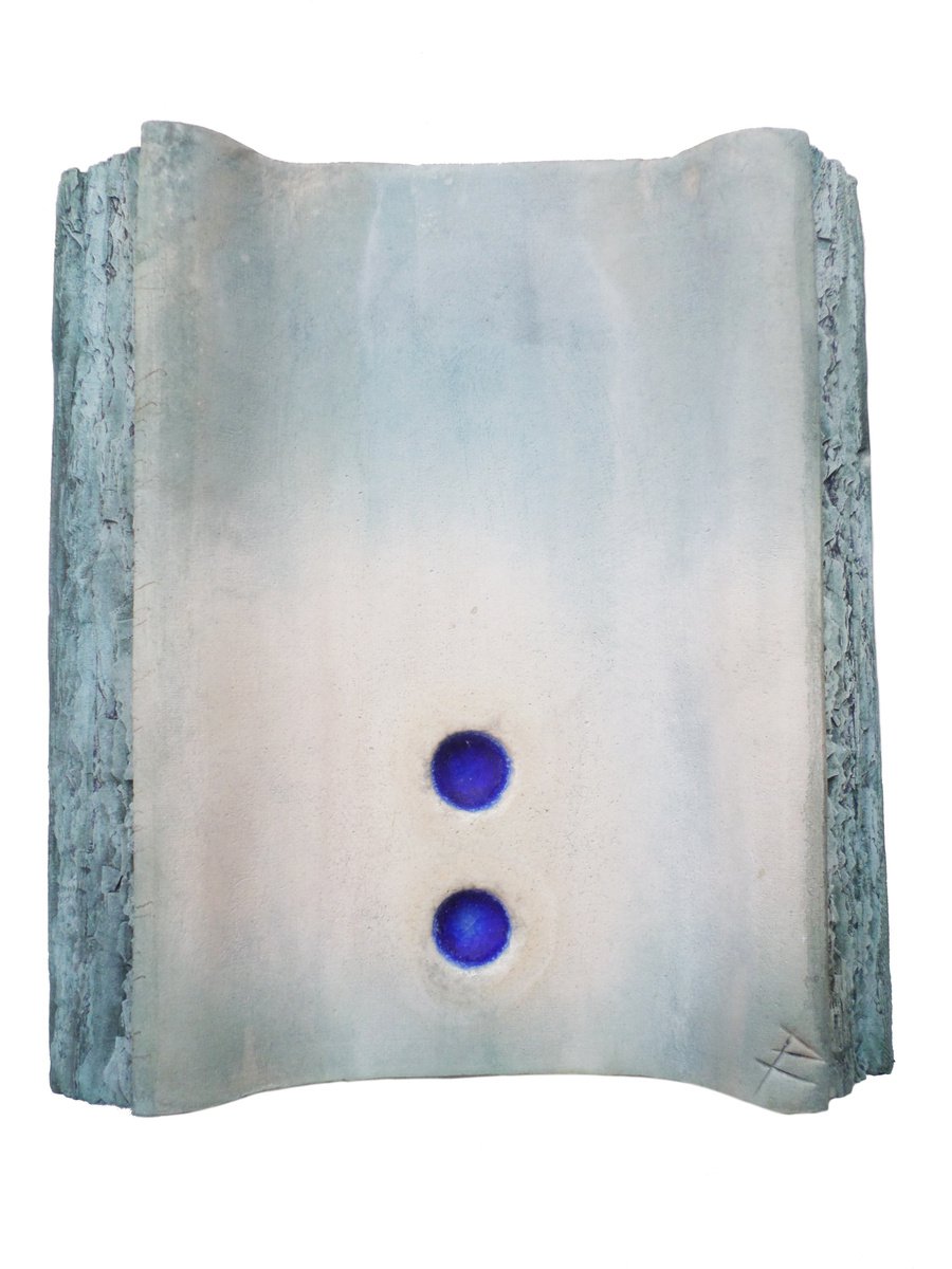 Abstract Relief By Rossitza Trendafilova, 8 X 9", "Chronicle I", Original Artwork