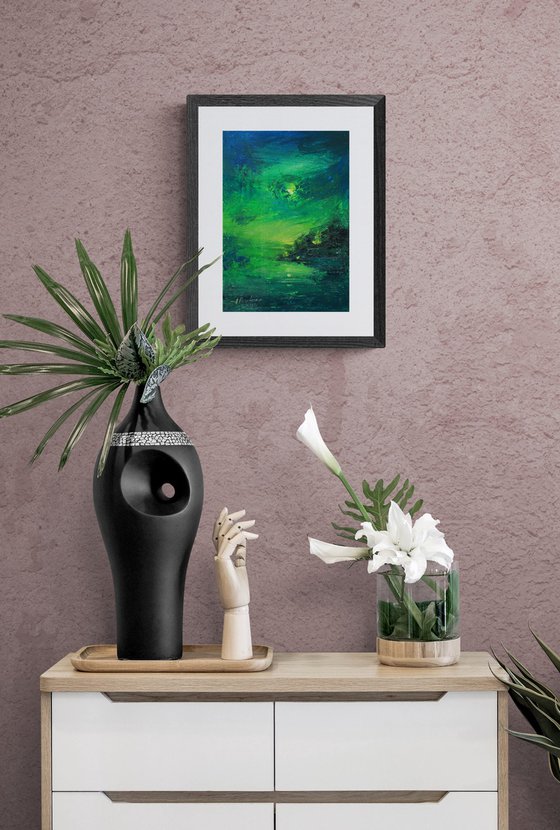 "In green"