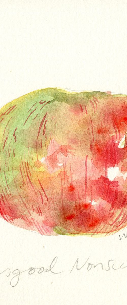 Peasgood Nonsuch Apple Watercolour by Hannah Clark